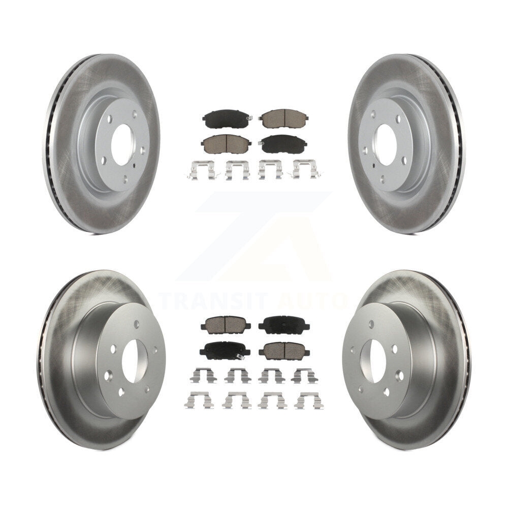 Coated Upgrade Brake Kit For 2005 INFINITI G35 AWD. With Single Piston Caliper KGC-100949 Transit Auto