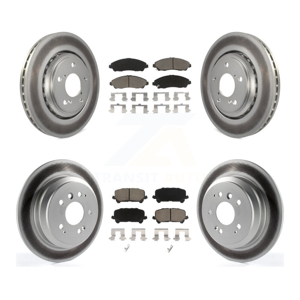 Coated Upgrade Brake Kit For 2022 Honda Ridgeline KGC-100966 Transit Auto
