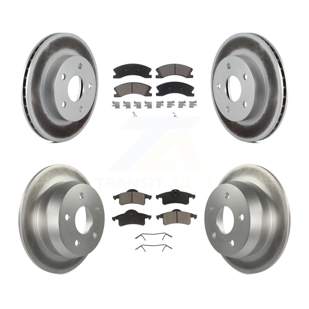 Coated Upgrade Brake Kit For 2004 Jeep Grand Cherokee KGC-100985 Transit Auto