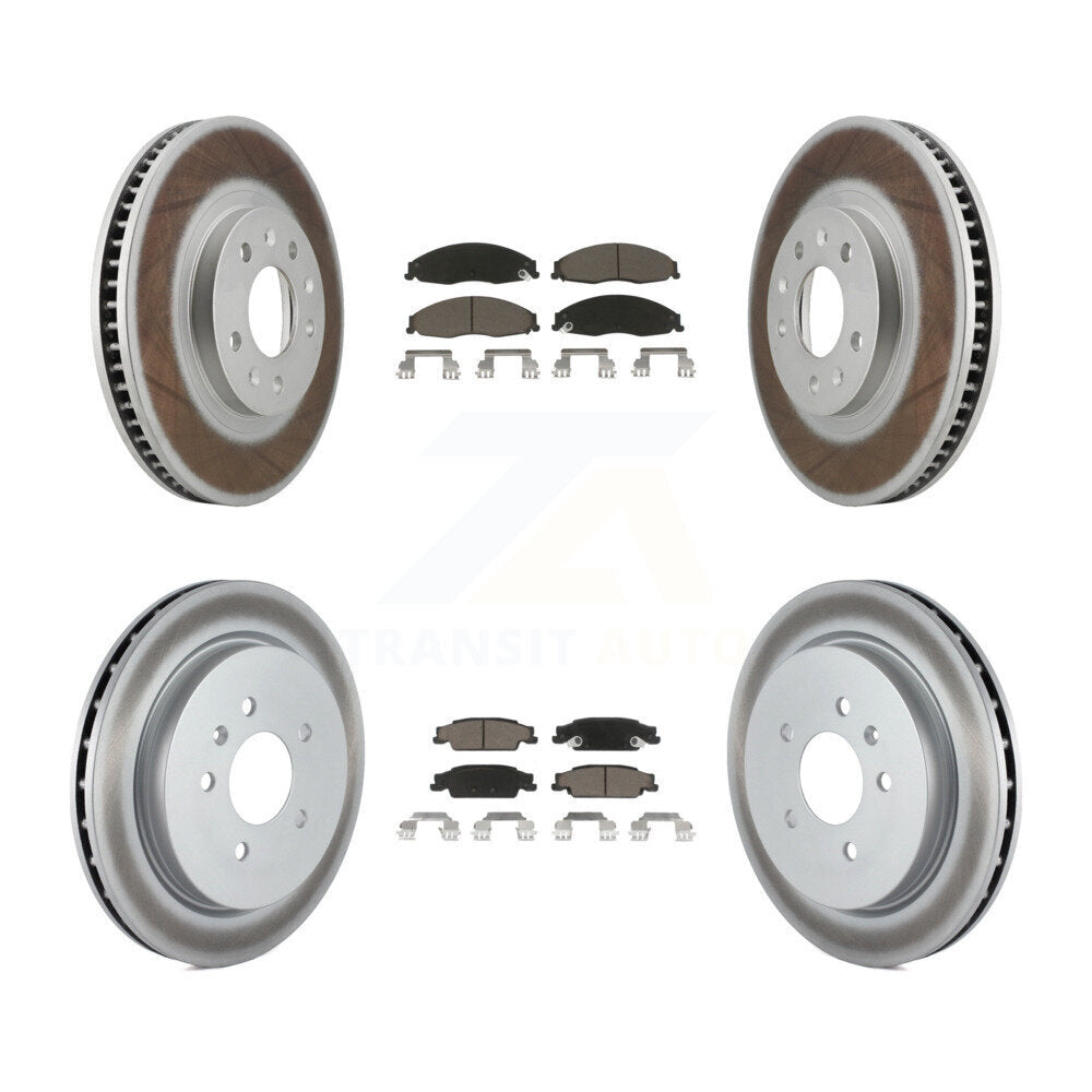 Coated Upgrade Brake Kit For 2005 Cadillac CTS Base. With Standard Suspension KGC-100986 Transit Auto
