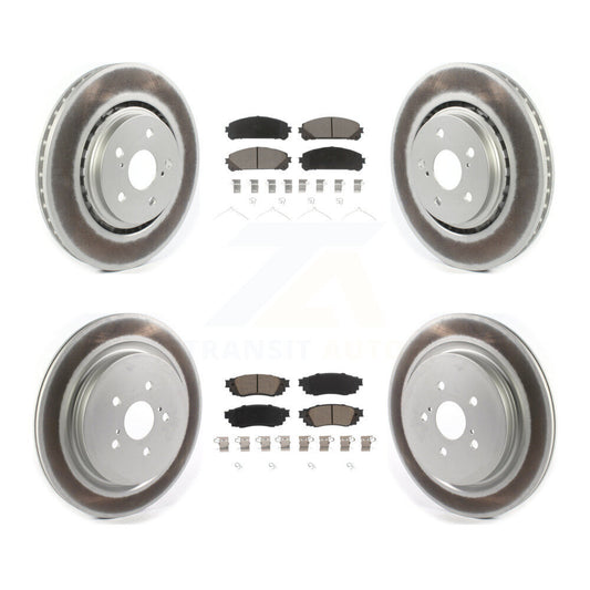 Coated Upgrade Brake Kit For 2016 Lexus RX350 Excluding Vehicles Manufactured In Japan KGC-101000 Transit Auto
