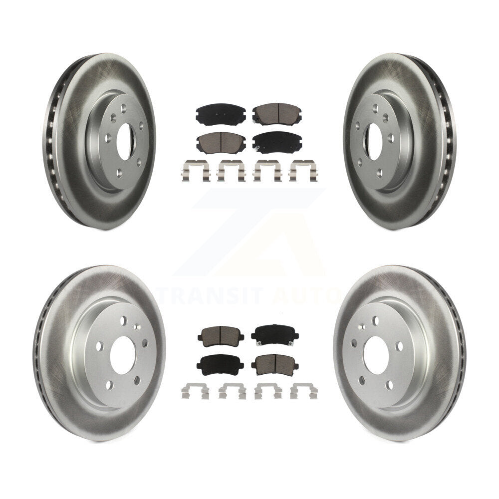 Coated Upgrade Brake Kit For 2011 Buick LaCrosse KGC-101001 Transit Auto