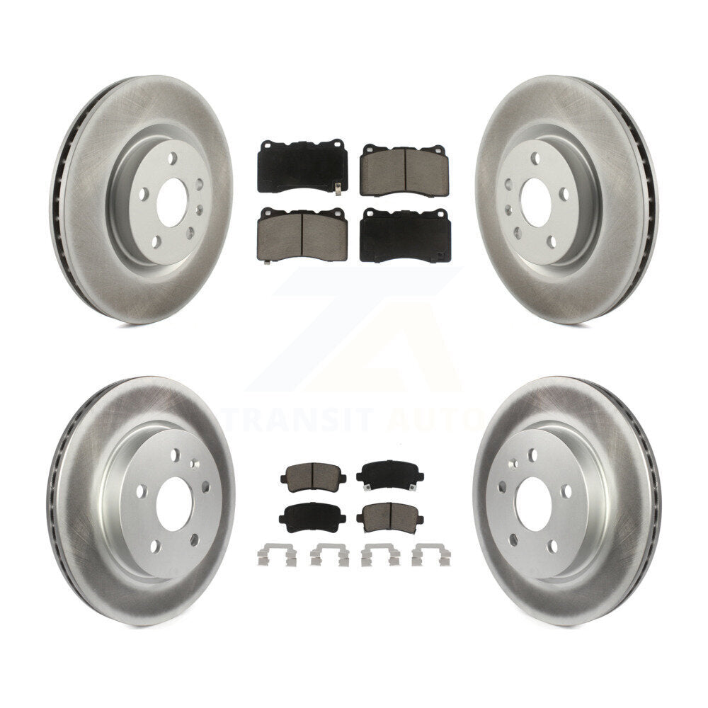 Coated Upgrade Brake Kit For 2019 Cadillac XTS Without Heavy Duty Brakes KGC-101003 Transit Auto