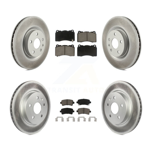 Coated Upgrade Brake Kit For 2013 Cadillac XTS Without Heavy Duty Brakes and With 5 Lug Wheels KGC-101003 Transit Auto
