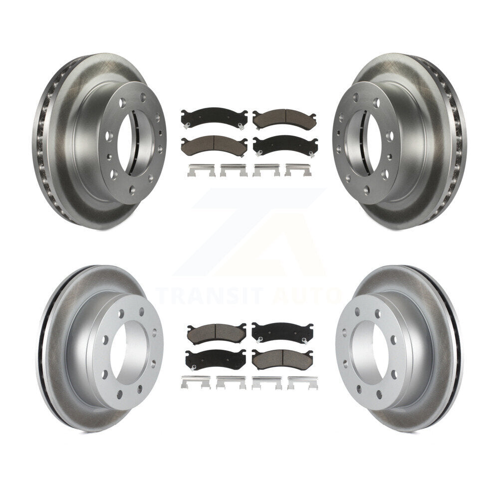 Coated Upgrade Brake Kit For 2004 GMC Sierra 2500 HD 4.84" Diameter Center Hole KGC-101053 Transit Auto