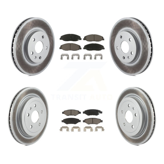 Coated Upgrade Brake Kit For 2008 Cadillac CTS Without Heavy Duty Brakes KGC-101078 Transit Auto