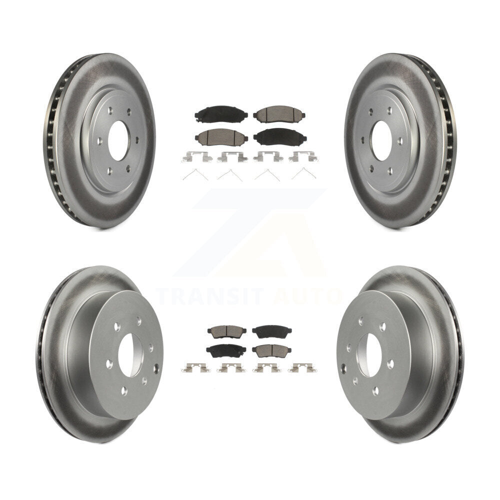 Coated Upgrade Brake Kit For 2005 Nissan Frontier 4WD KGC-101094 Transit Auto