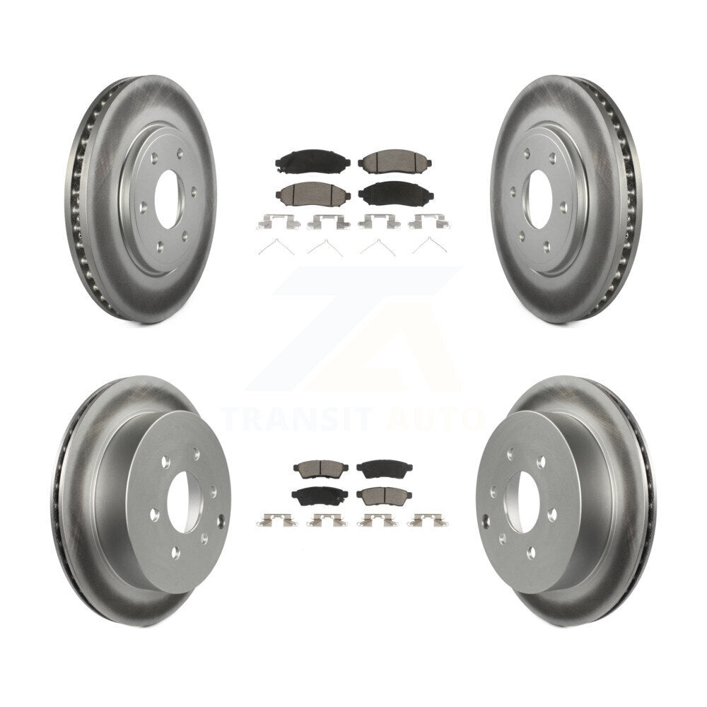 Coated Upgrade Brake Kit For 2005 Nissan Frontier RWD and with 2.5L KGC-101095 Transit Auto