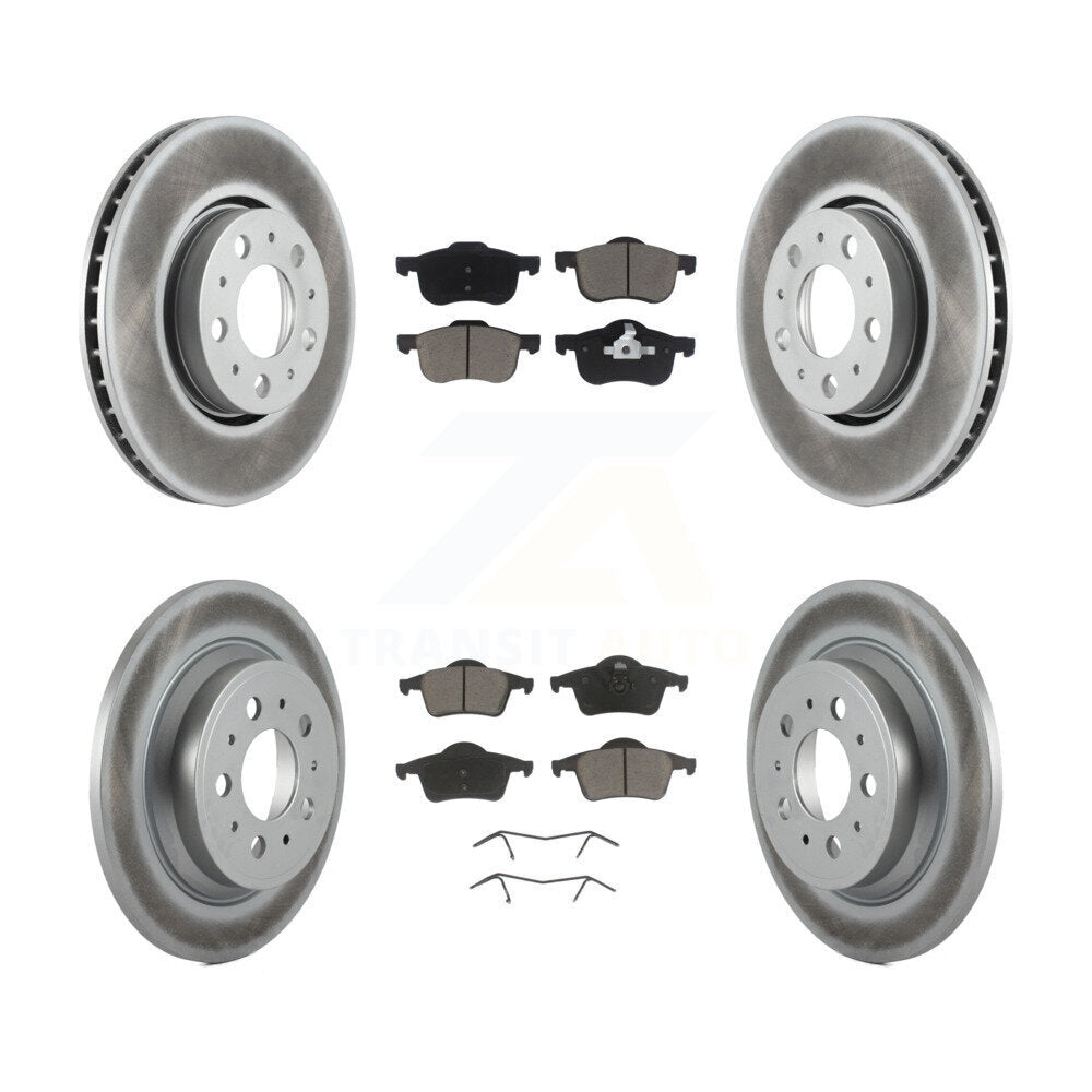 Coated Upgrade Brake Kit For 2004 Volvo S80 With 286mm Diameter Front Rotor KGC-101099 Transit Auto