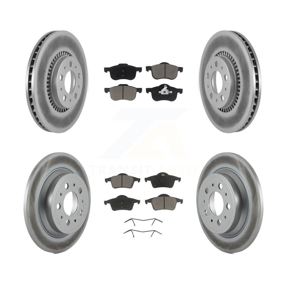 Coated Upgrade Brake Kit For 2004 Volvo S80 With 305mm Diameter Front Rotor KGC-101100 Transit Auto
