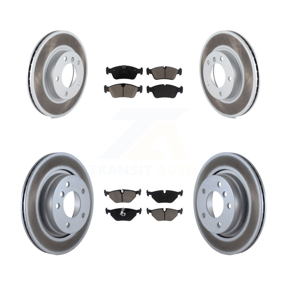 Coated Upgrade Brake Kit For 1996 BMW 328is With 294mm Diameter Rear Rotor KGC-101106 Transit Auto