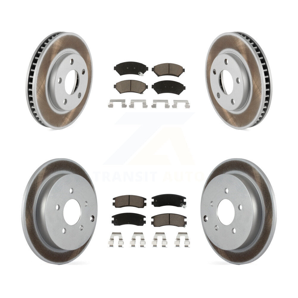 Coated Upgrade Brake Kit For 2004 Pontiac Montana FWD and with Disc rear brakes KGC-101122 Transit Auto