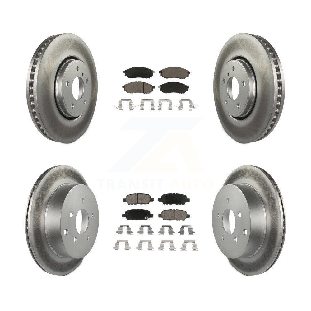 Coated Upgrade Brake Kit For 2012 INFINITI FX35 KGC-101177 Transit Auto