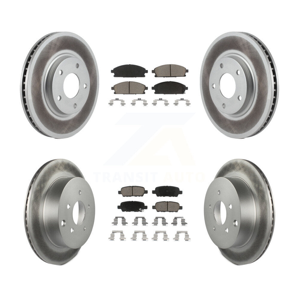 Coated Upgrade Brake Kit For 2005 Nissan Quest KGC-101178 Transit Auto