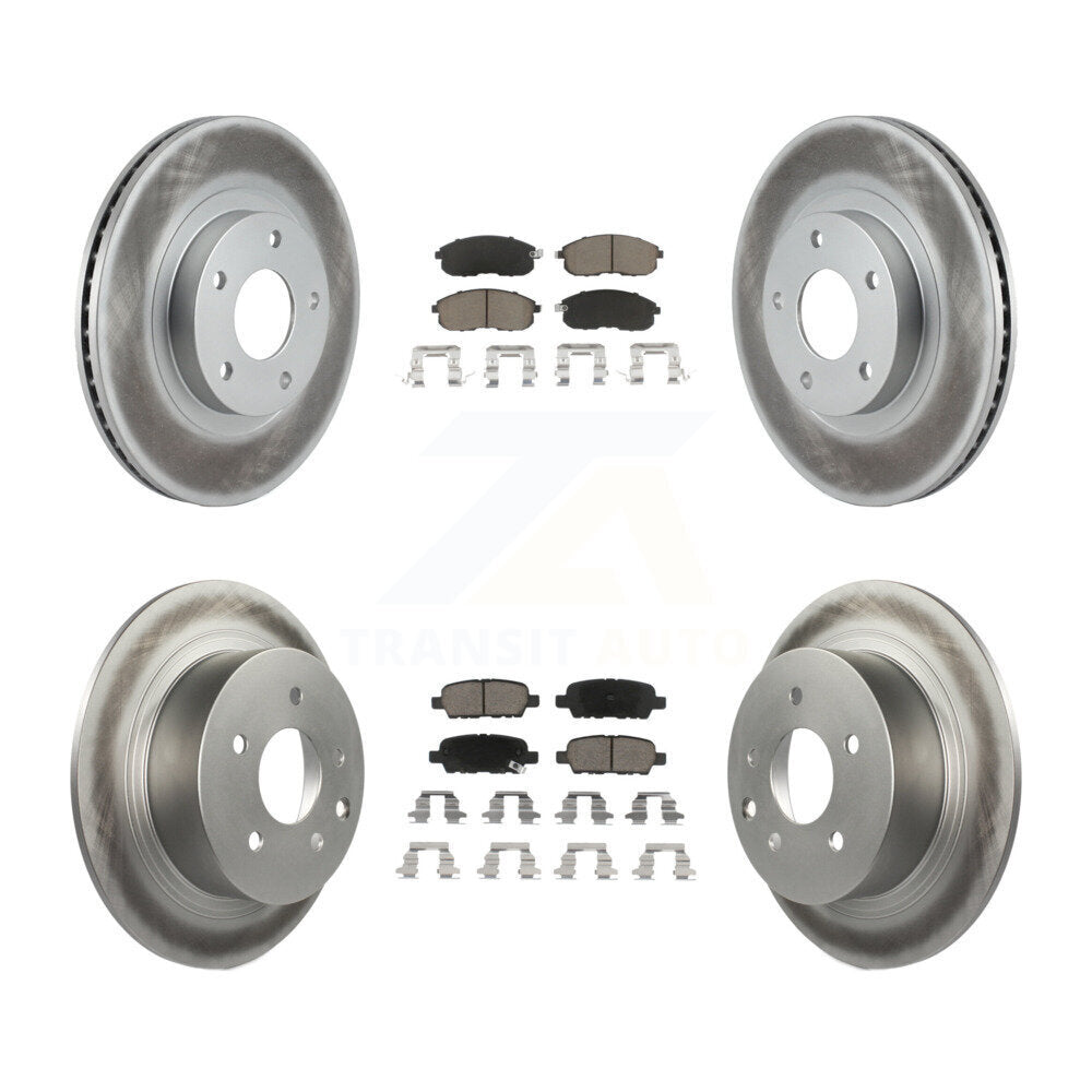 Coated Upgrade Brake Kit For 2004 Nissan Altima KGC-101186 Transit Auto