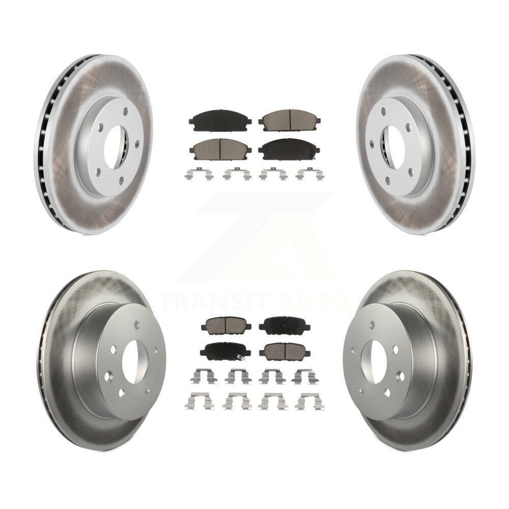 Coated Upgrade Brake Kit For 2005 Nissan X-Trail KGC-101189 Transit Auto