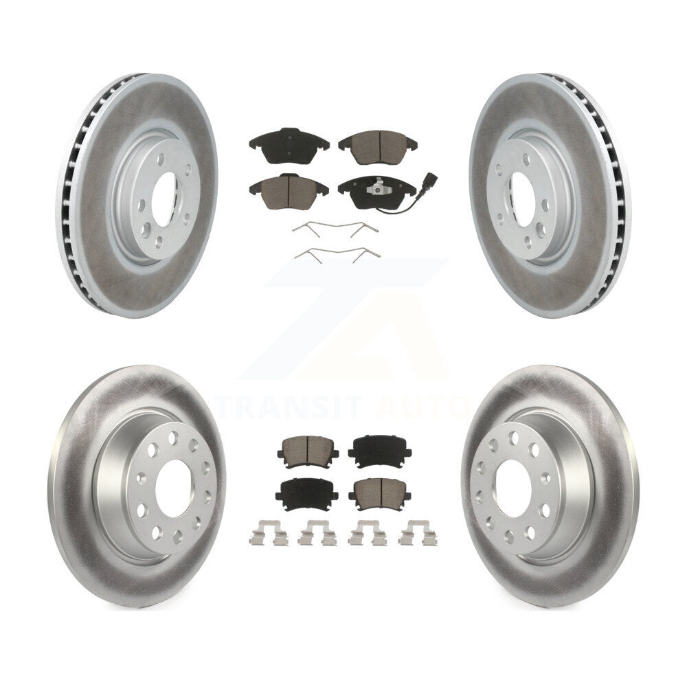 Coated Upgrade Brake Kit For 2012 Volkswagen CC 2.0L. With 340mm Diameter Front Rotor KGC-101227 Transit Auto