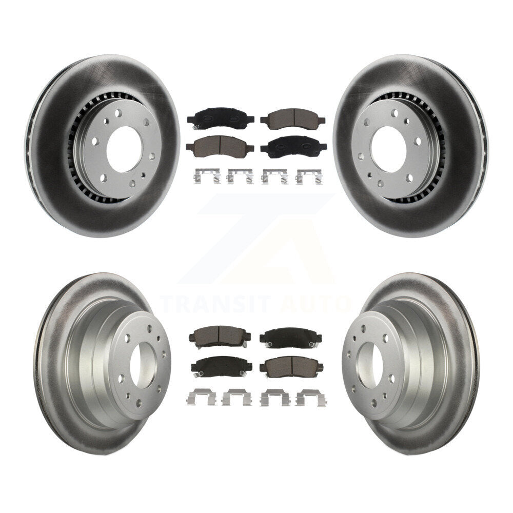 Coated Upgrade Brake Kit For 2007 Saab 9-7x KGC-101235 Transit Auto