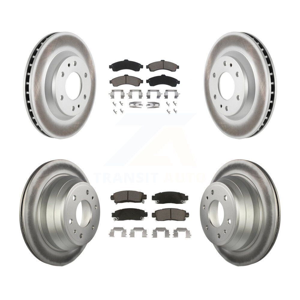 Coated Upgrade Brake Kit For 2004 Buick Rainier 4.2L KGC-101236 Transit Auto