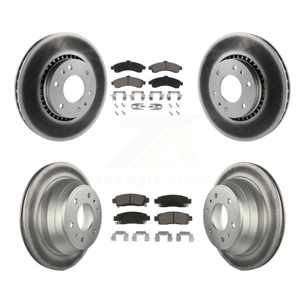 Coated Upgrade Brake Kit For 2005 Saab 9-7x KGC-101237 Transit Auto