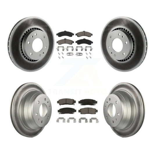 Coated Upgrade Brake Kit For 2005 Saab 9-7x KGC-101237 Transit Auto