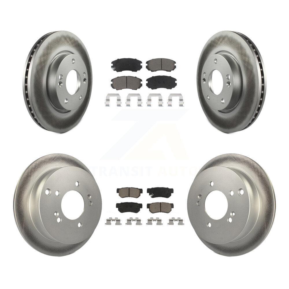 Coated Upgrade Brake Kit For 2005 Hyundai Tucson 4WD KGC-101241 Transit Auto