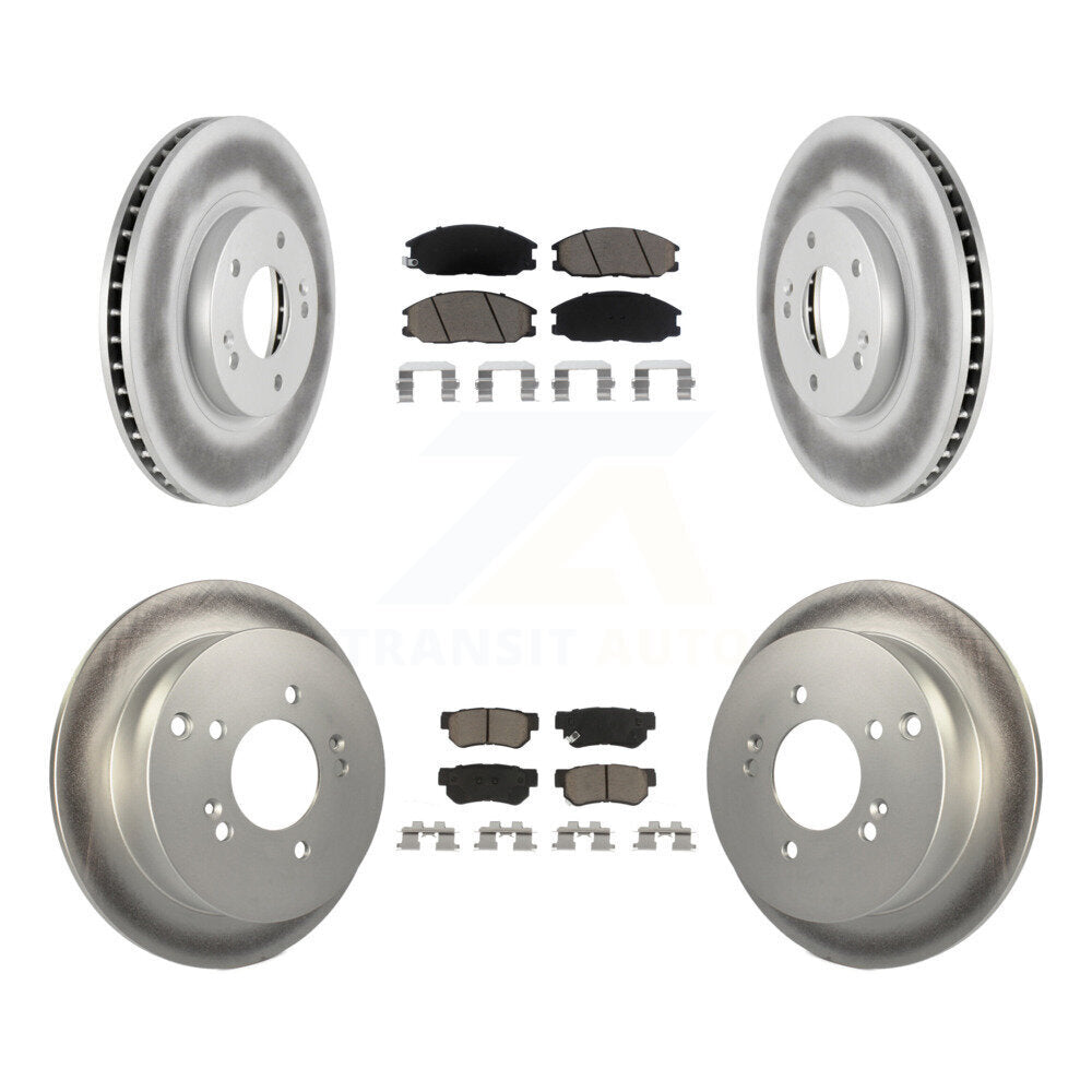 Coated Upgrade Brake Kit For 2005 Hyundai Santa Fe With 294mm Diameter Front Rotor KGC-101243 Transit Auto