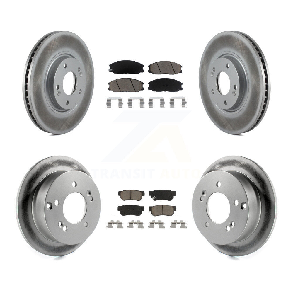 Coated Upgrade Brake Kit For 2004 Hyundai XG350 KGC-101245 Transit Auto