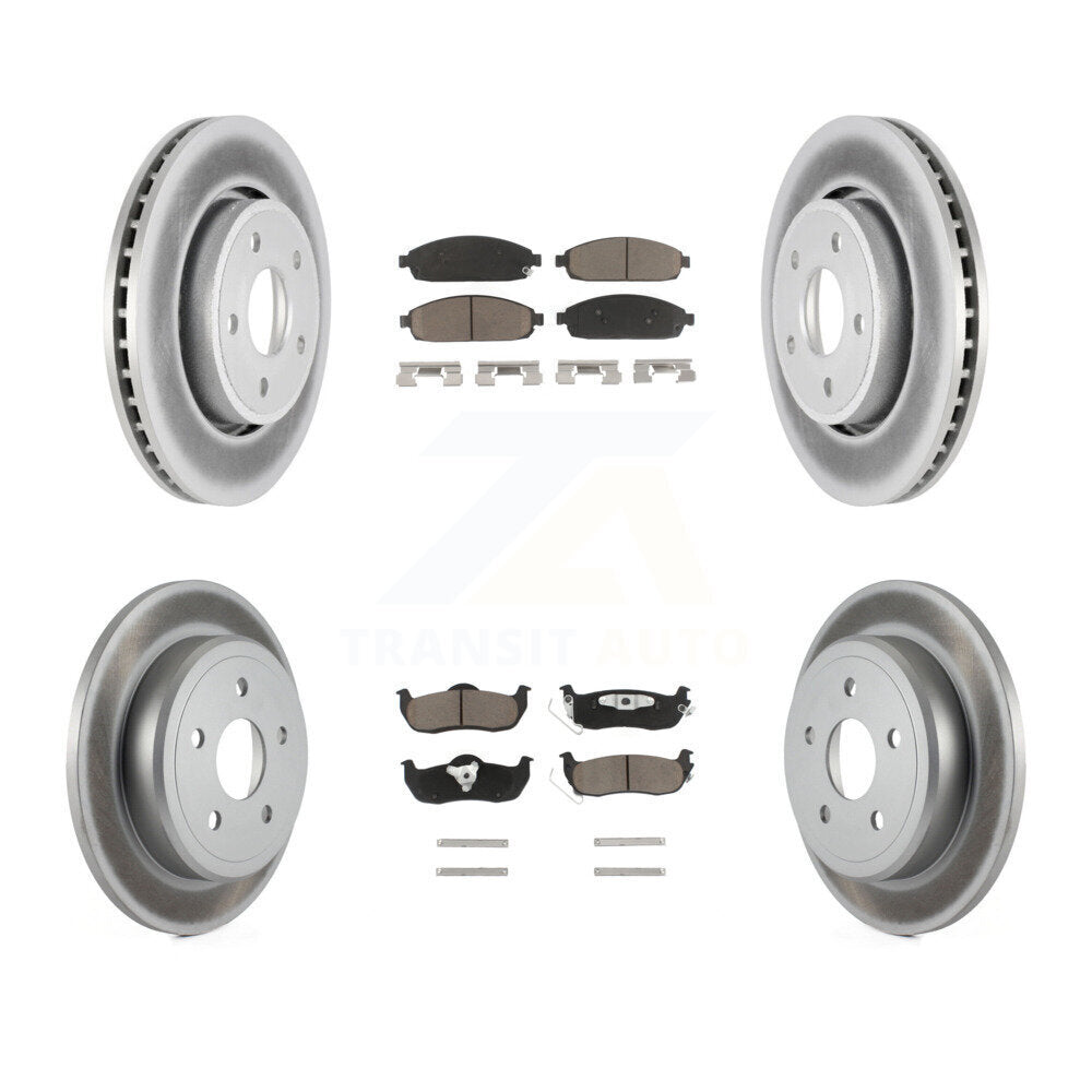 Coated Upgrade Brake Kit For 2007 Jeep Commander KGC-101284 Transit Auto