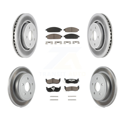 Coated Upgrade Brake Kit For 2005 Jeep Grand Cherokee KGC-101284 Transit Auto
