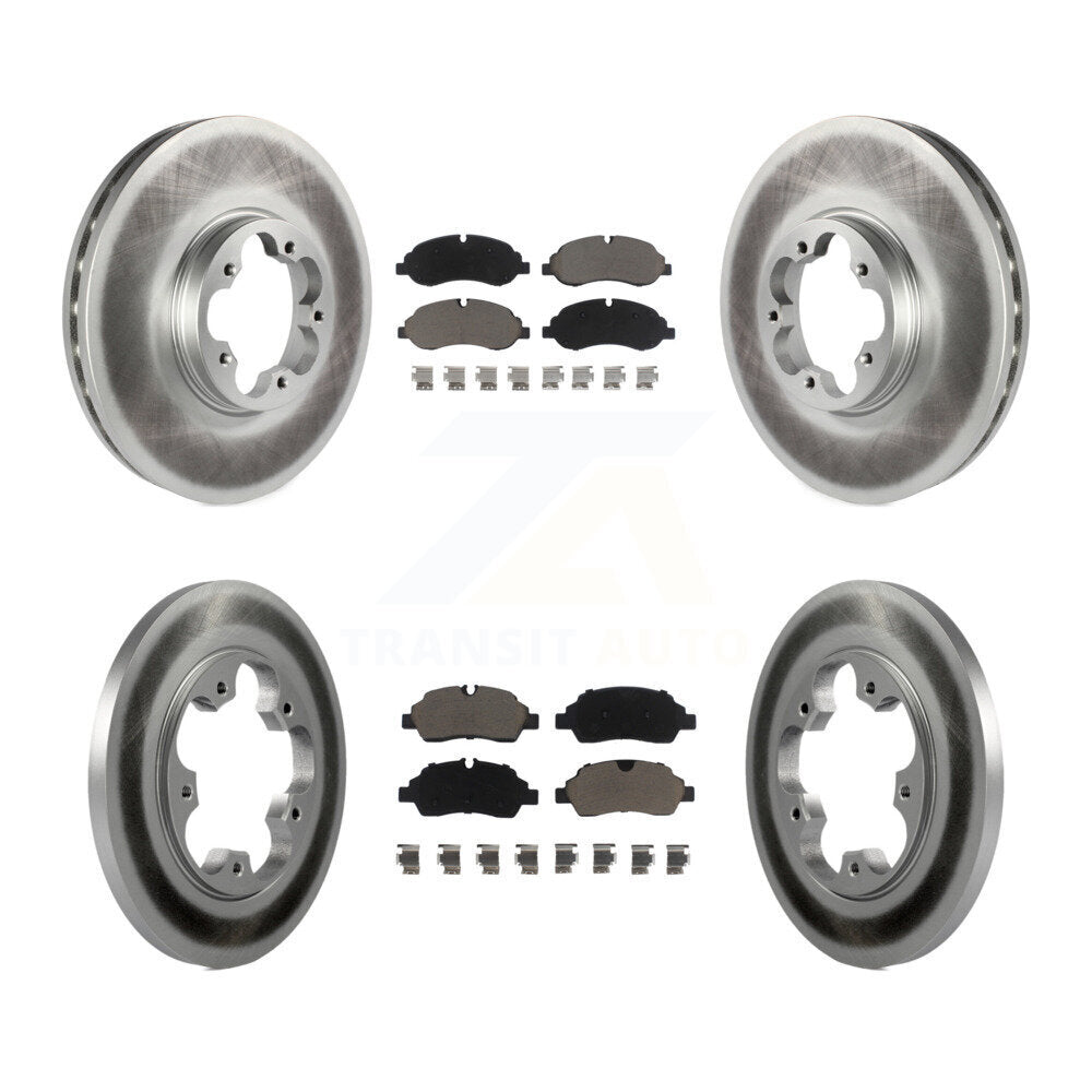 Coated Upgrade Brake Kit For 2017 Ford Transit-250 With 5 Lug Wheels and Without 4600 Lb Front Axle KGC-101285 Transit Auto