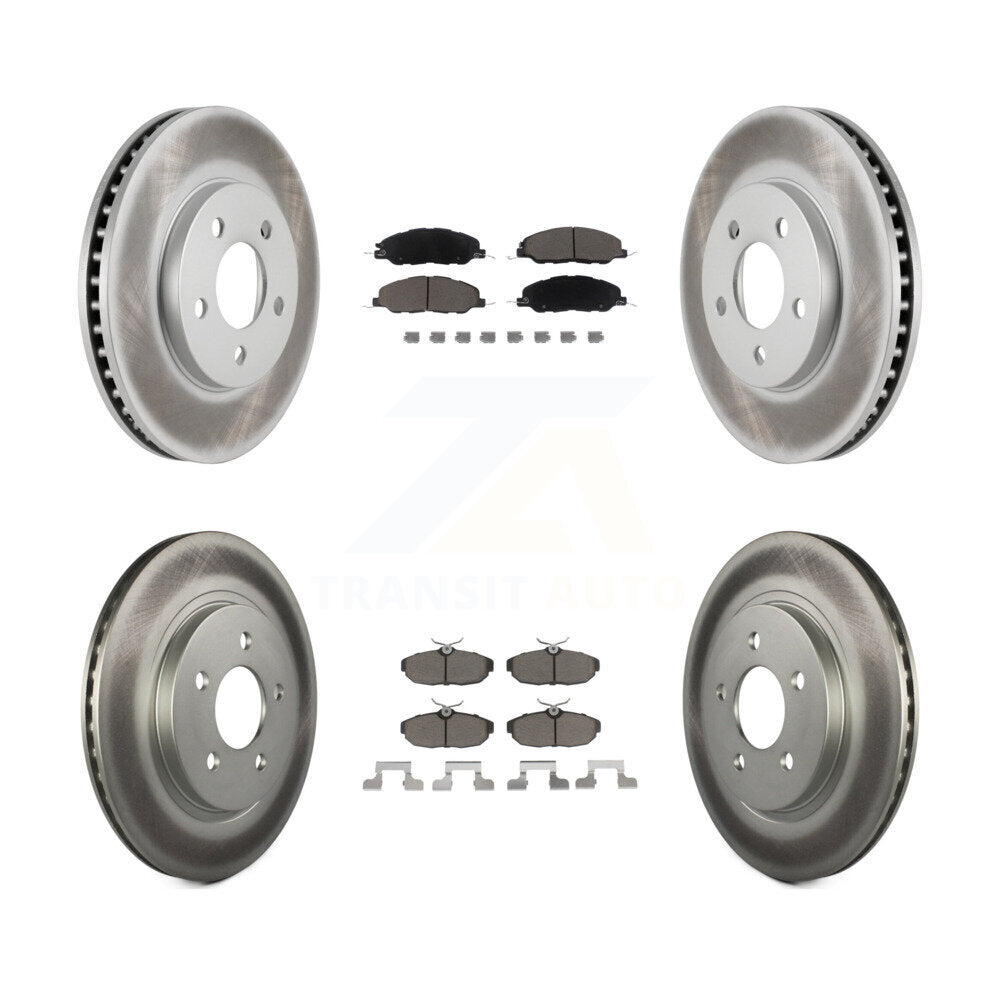 Coated Upgrade Brake Kit For 2005 Ford Mustang Base KGC-101289 Transit Auto
