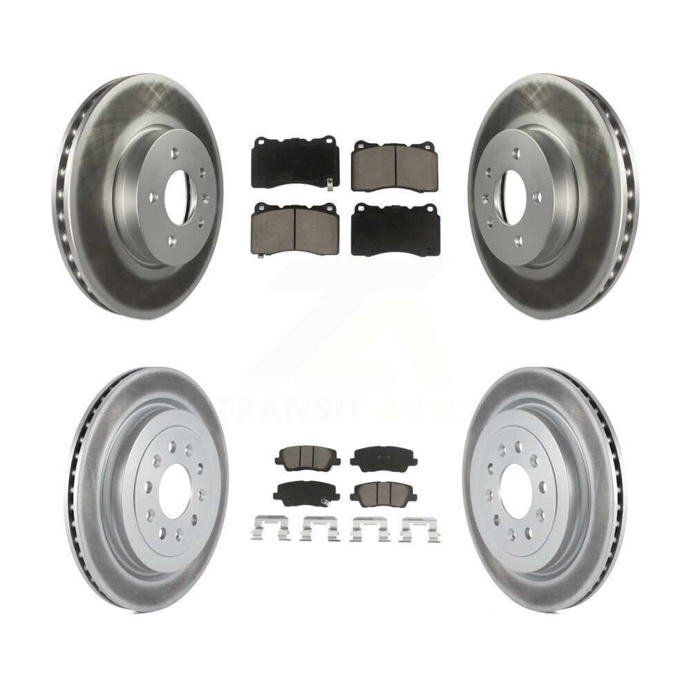 Coated Upgrade Brake Kit For 2014 Cadillac ATS With 321mm Diameter Front Rotor KGC-101310 Transit Auto