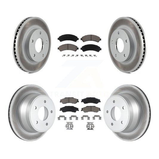 Coated Upgrade Brake Kit For 1997 Chevrolet Blazer 4WD and with Disc rear brakes KGC-101313 Transit Auto