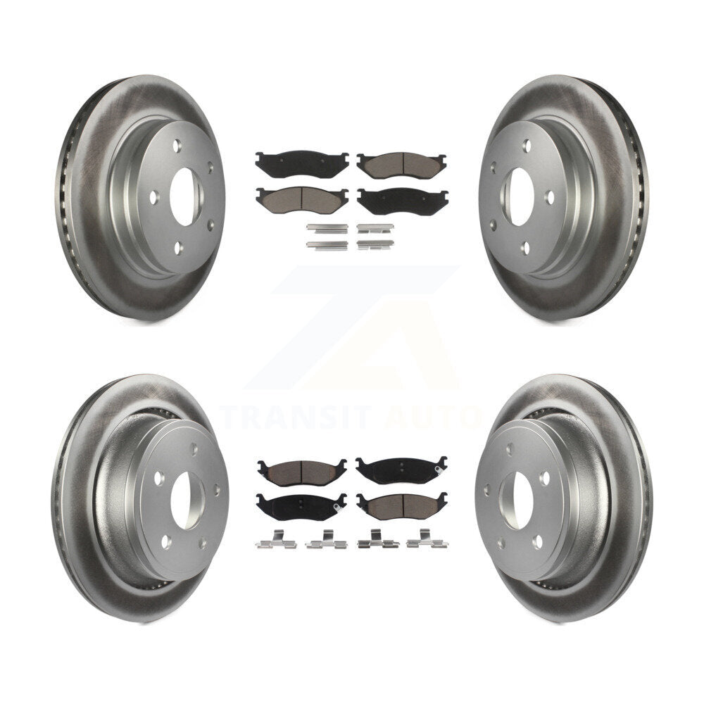 Coated Upgrade Brake Kit For 2004 Dodge Ram 1500 SLT/ST KGC-101332 Transit Auto