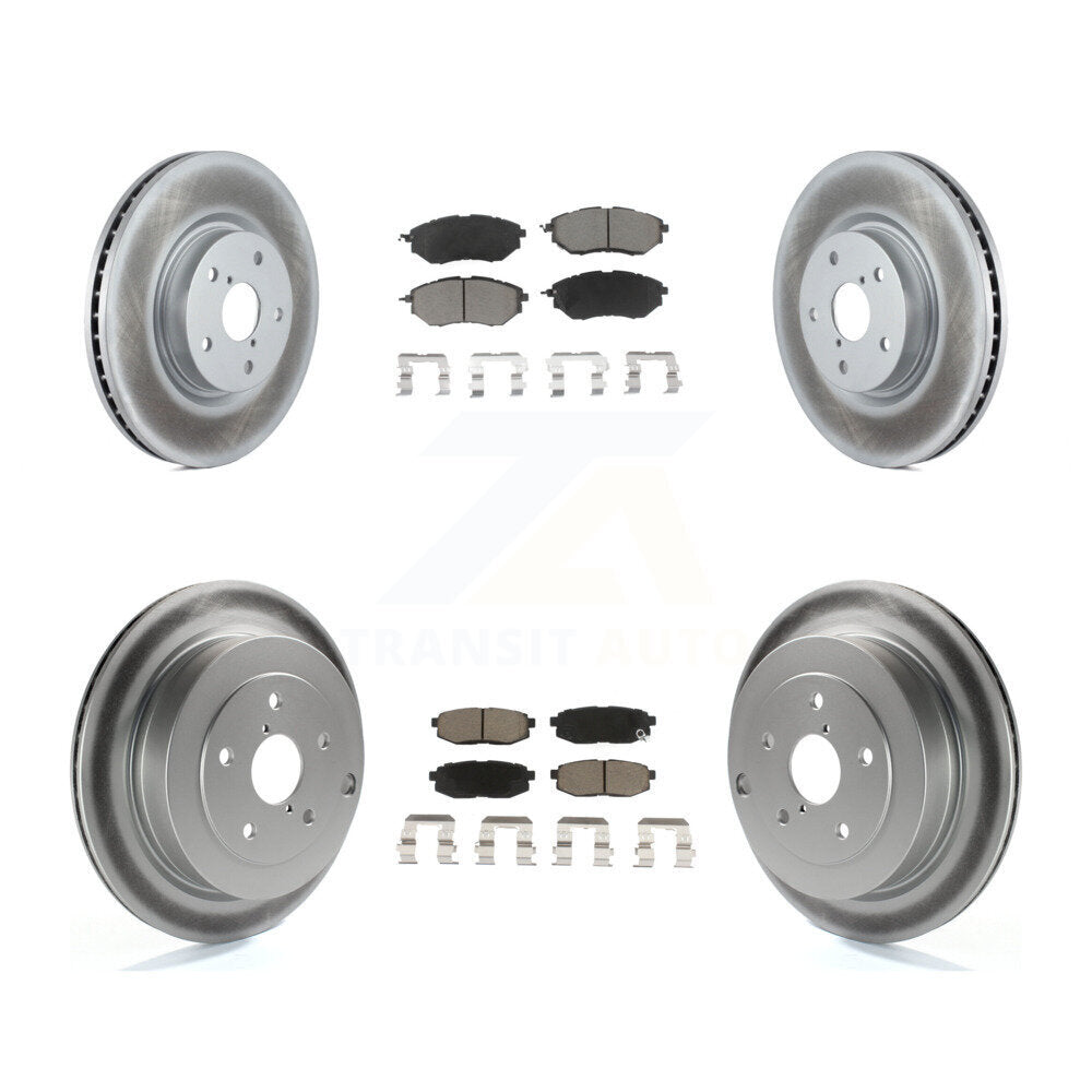 Coated Upgrade Brake Kit For 2012 Subaru Tribeca KGC-101341 Transit Auto