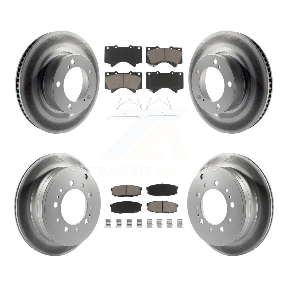 Coated Upgrade Brake Kit For 2011 Toyota Sequoia KGC-101360 Transit Auto