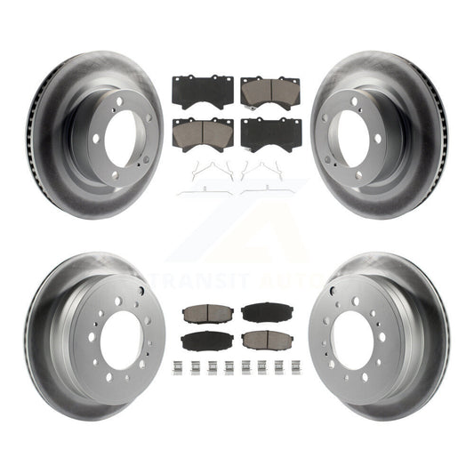 Coated Upgrade Brake Kit For 2011 Toyota Sequoia KGC-101360 Transit Auto