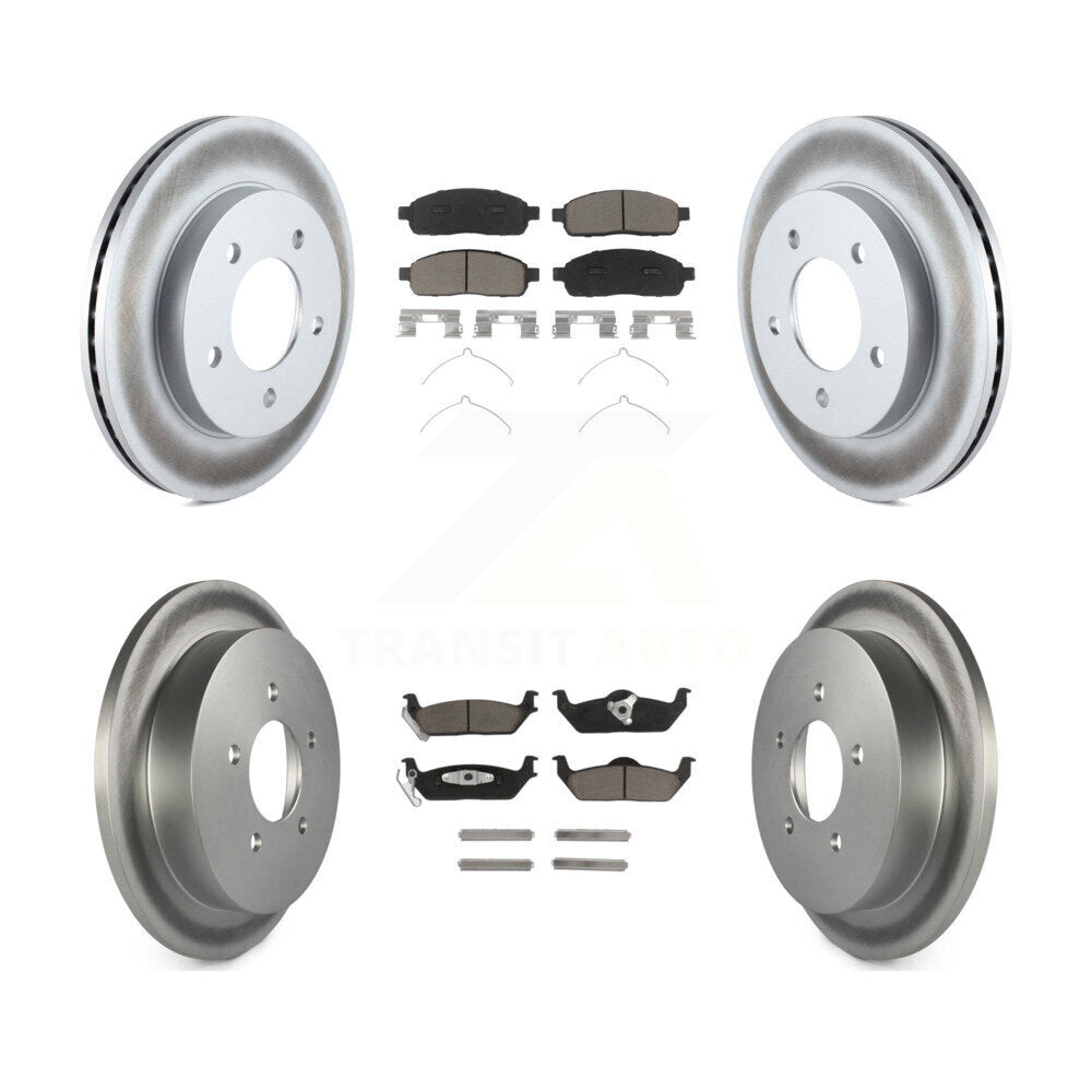 Coated Upgrade Brake Kit For 2004 Ford F-150 4WD. With 5 Lug Wheels and 11th Digit Of Vin Is C KGC-101368 Transit Auto