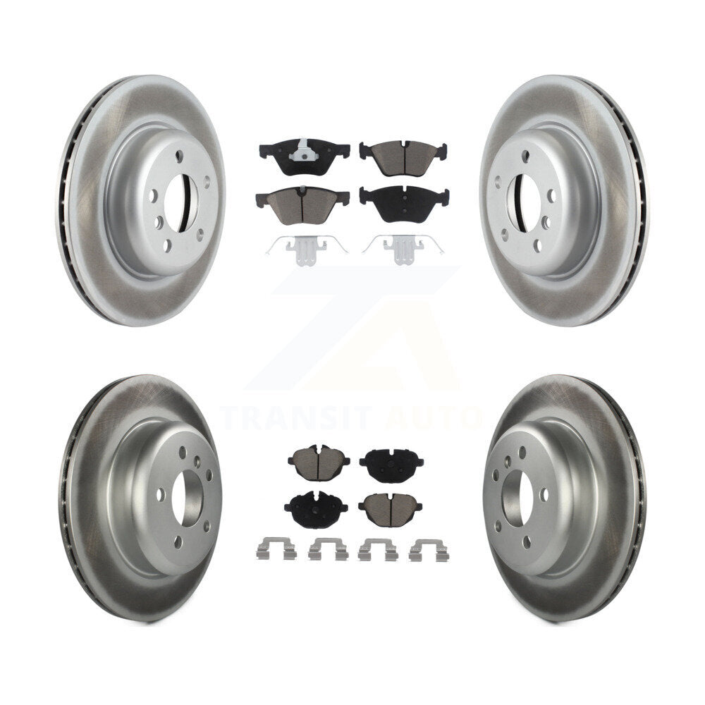 Coated Upgrade Brake Kit For 2013 BMW 528i xDrive Without Performance Brakes and With 330mm Diameter Front Rotor KGC-101370 Transit Auto