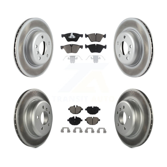 Coated Upgrade Brake Kit For 2011 BMW 528i Without Performance Brakes and With 330mm Diameter Front Rotor KGC-101370 Transit Auto