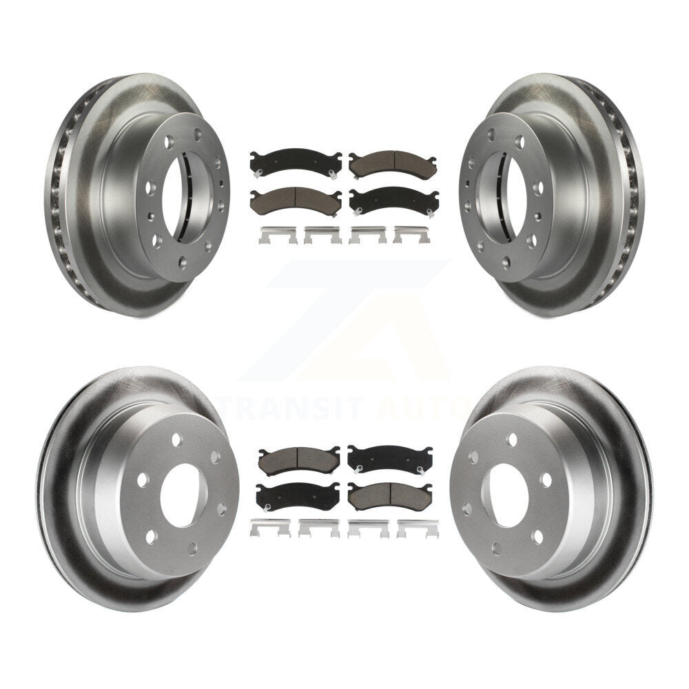 Coated Upgrade Brake Kit For 2003 Chevrolet Silverado 2500 With Four Wheel Steering KGC-101375 Transit Auto