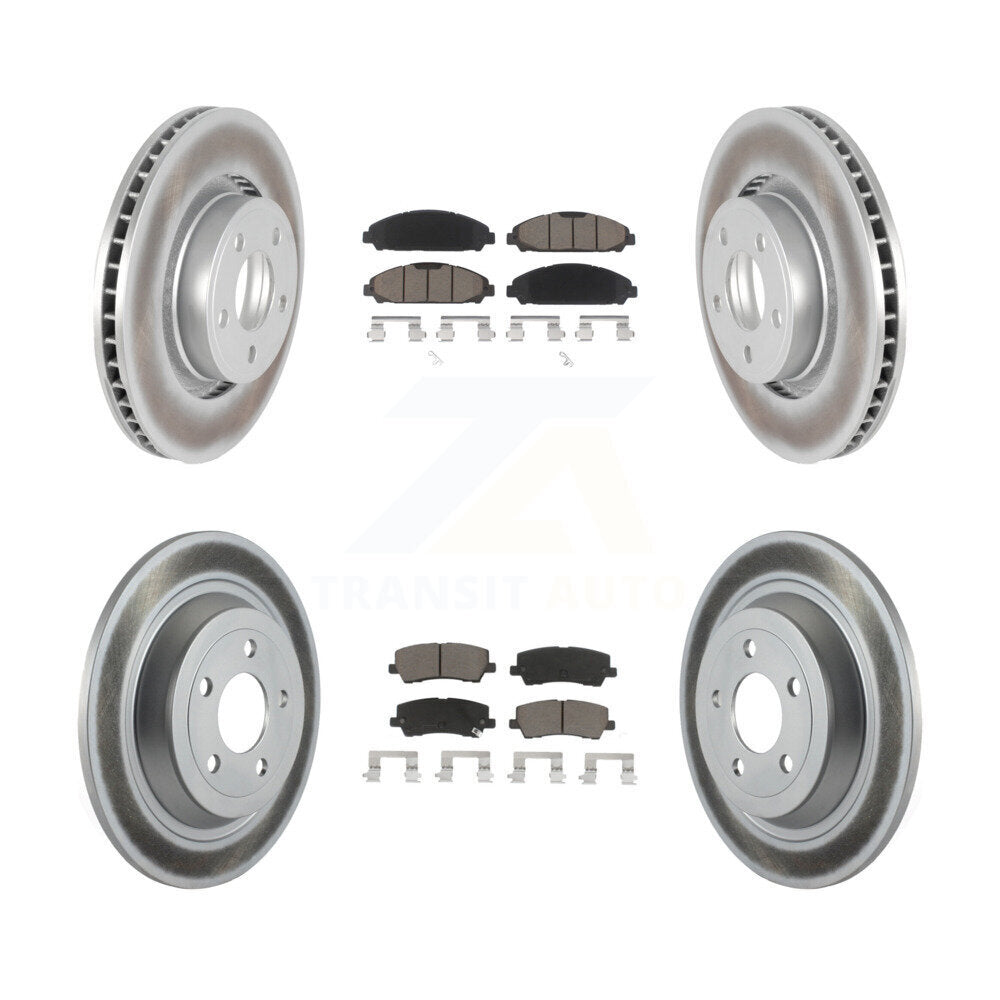 Coated Upgrade Brake Kit For 2017 Ford Mustang V6 and with 3.7L KGC-101383 Transit Auto
