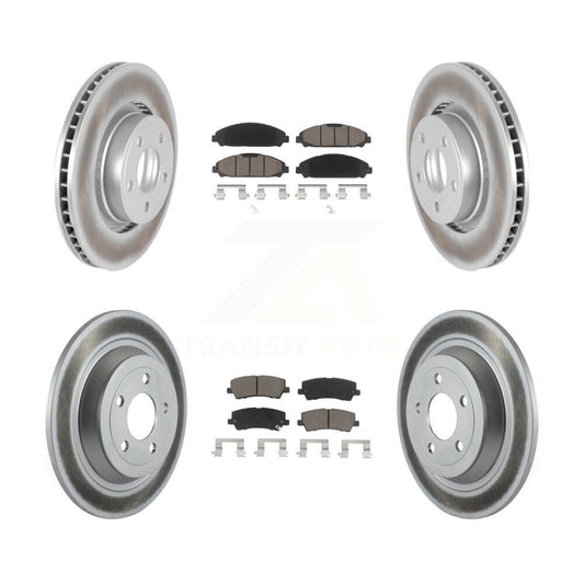 Coated Upgrade Brake Kit For 2015 Ford Mustang V6 and with 3.7L. Without Brembo Brakes KGC-101383 Transit Auto