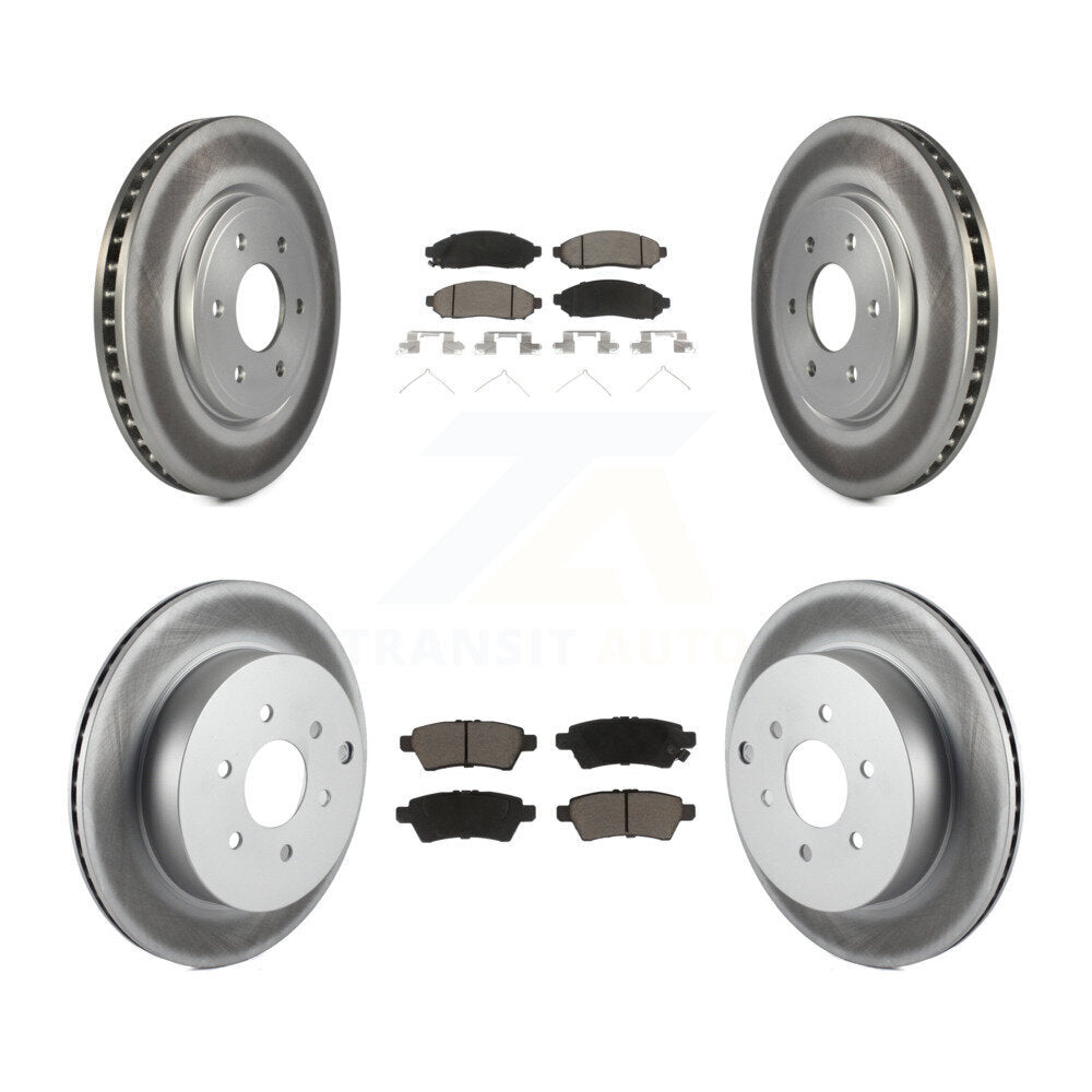 Coated Upgrade Brake Kit For 2005 Nissan Pathfinder KGC-101391 Transit Auto