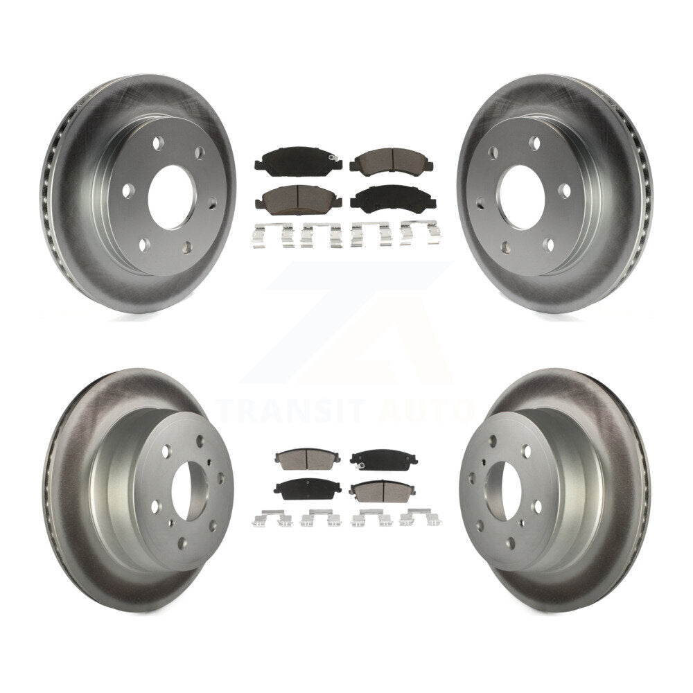 Coated Upgrade Brake Kit For 2007 GMC Sierra 1500 Disc rear brakes KGC-101394 Transit Auto
