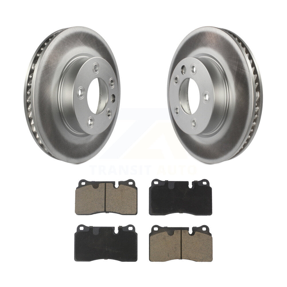 Coated Upgrade Brake Kit For 2008 Volkswagen Touareg With 330mm Diameter Front Rotor and With 4 Piston Caliper KGC-102453 Transit Auto