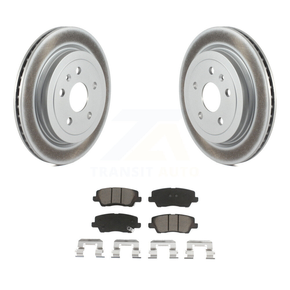 Coated Upgrade Brake Kit For 2016 Cadillac CTS Base/Premium/Luxury/Performance and with AWD KGF-101952 Transit Auto