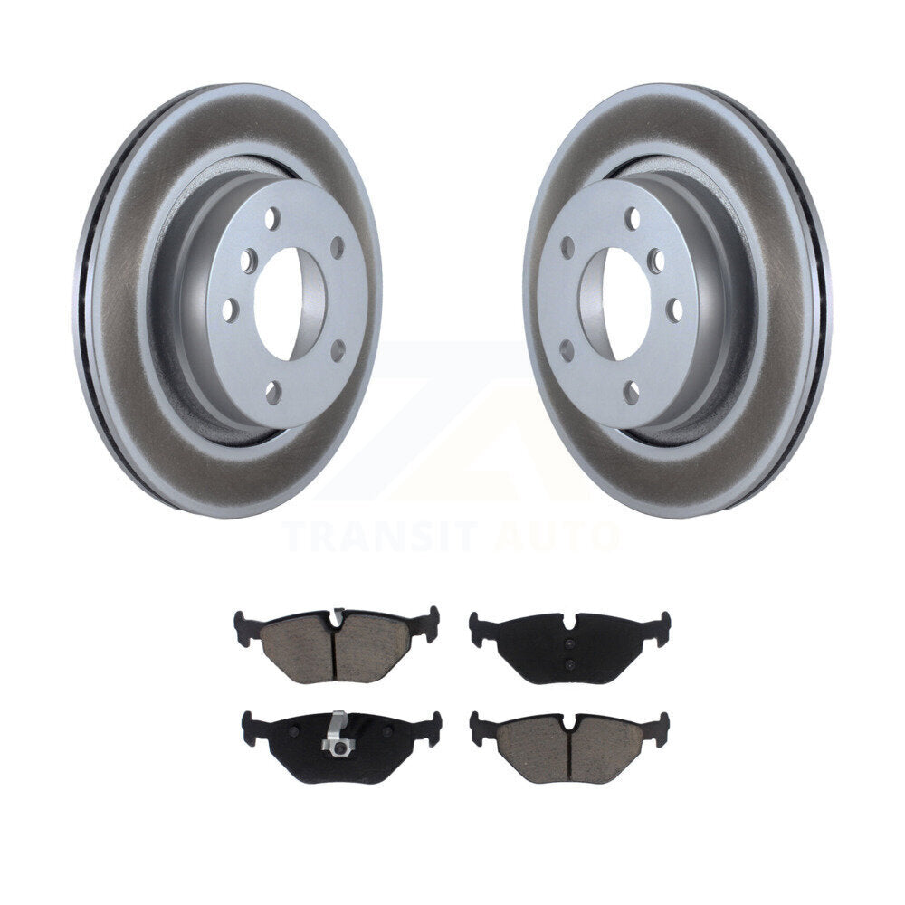 Coated Upgrade Brake Kit For 1996 BMW 328is With 294mm Diameter Rear Rotor KGC-101106 Transit Auto