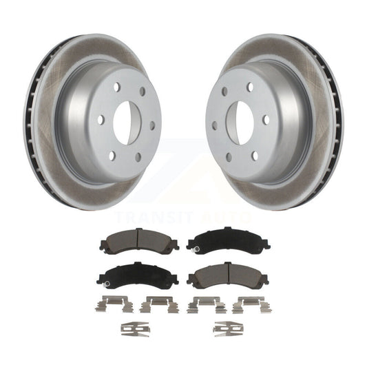 Coated Upgrade Brake Kit For 2000 GMC Yukon Drum rear brakes. With Dual Piston Caliper Transit Auto